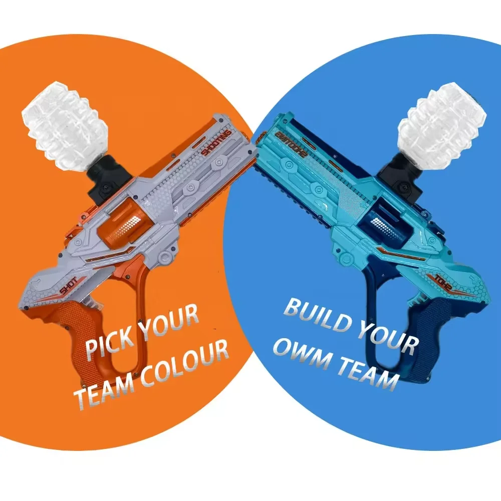 2 Pack Electric water gel gun Automatic Splatter Ball Gun with Rechargeable Battery Outdoor Team Game Toy for Adults
