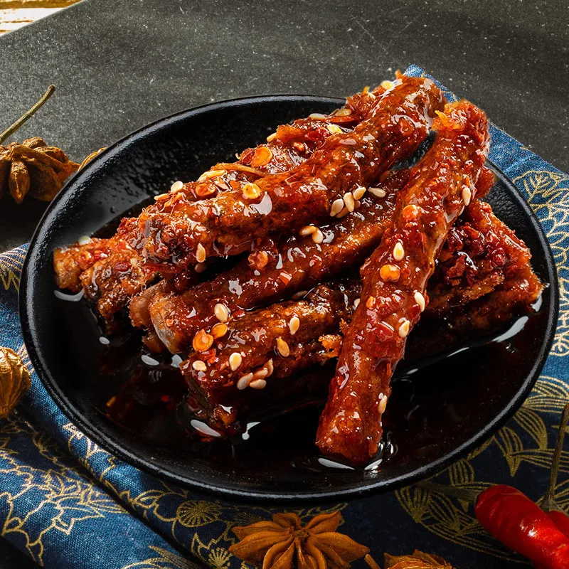 Shudaixiang Sichuan Hot Pot Flavor Beef Jerky 88g Niuroutiao OEM Dry Beef Wholesale Products Healthy Snack Dried Beef