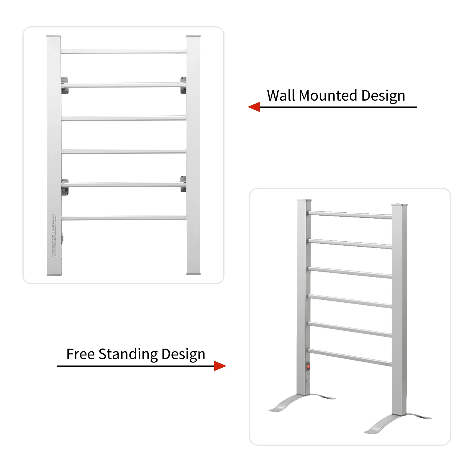 hot home appliance wall-mounted free-standing wall heating towel electric towel warmer rack heated towel rack