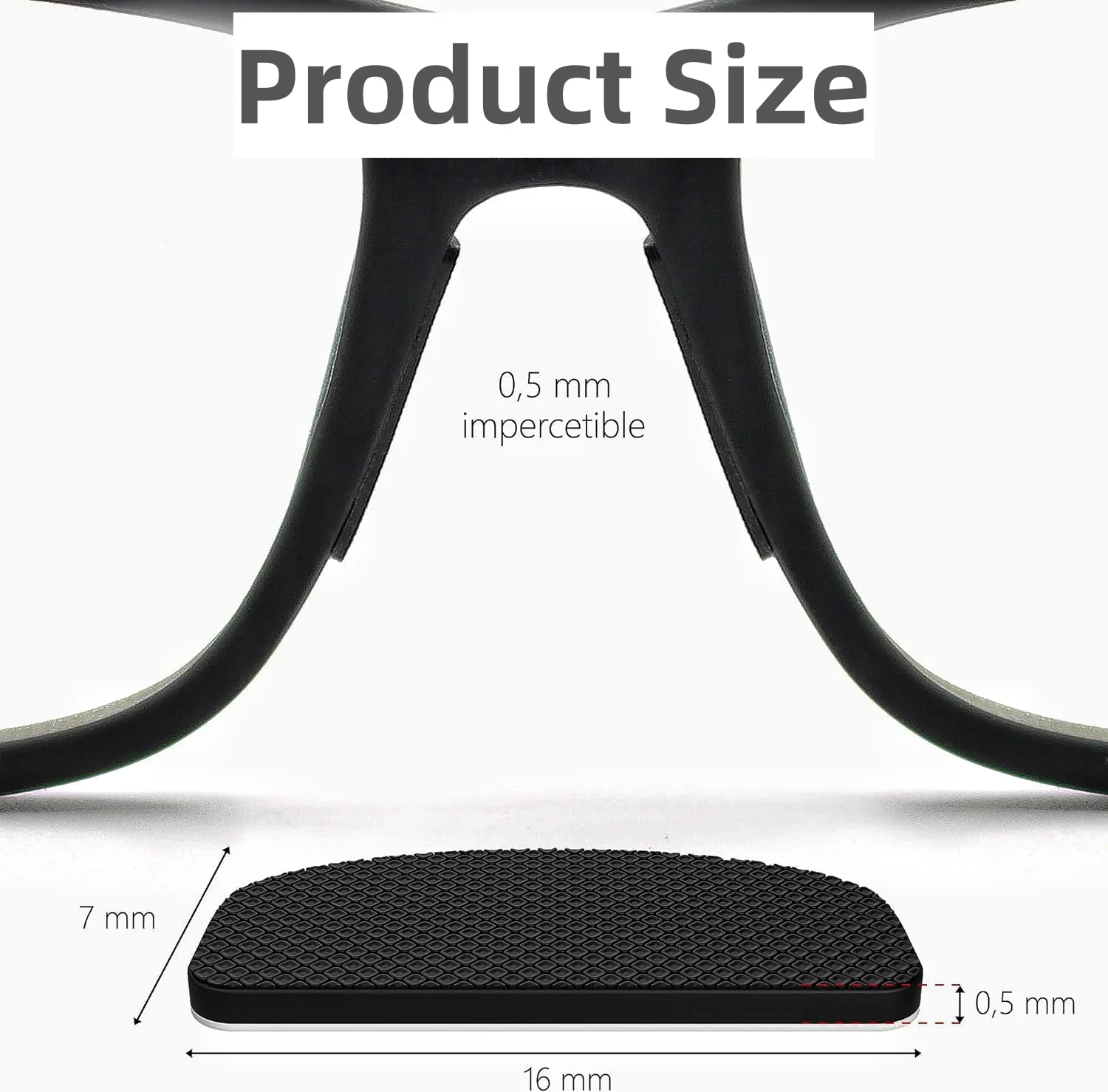 Custom Silicone Anti Slip Glasses Nose Pads 0.5 mm Sunglass Nose Pad Soft Reusable Movable Adhesive Reusable Food Grade