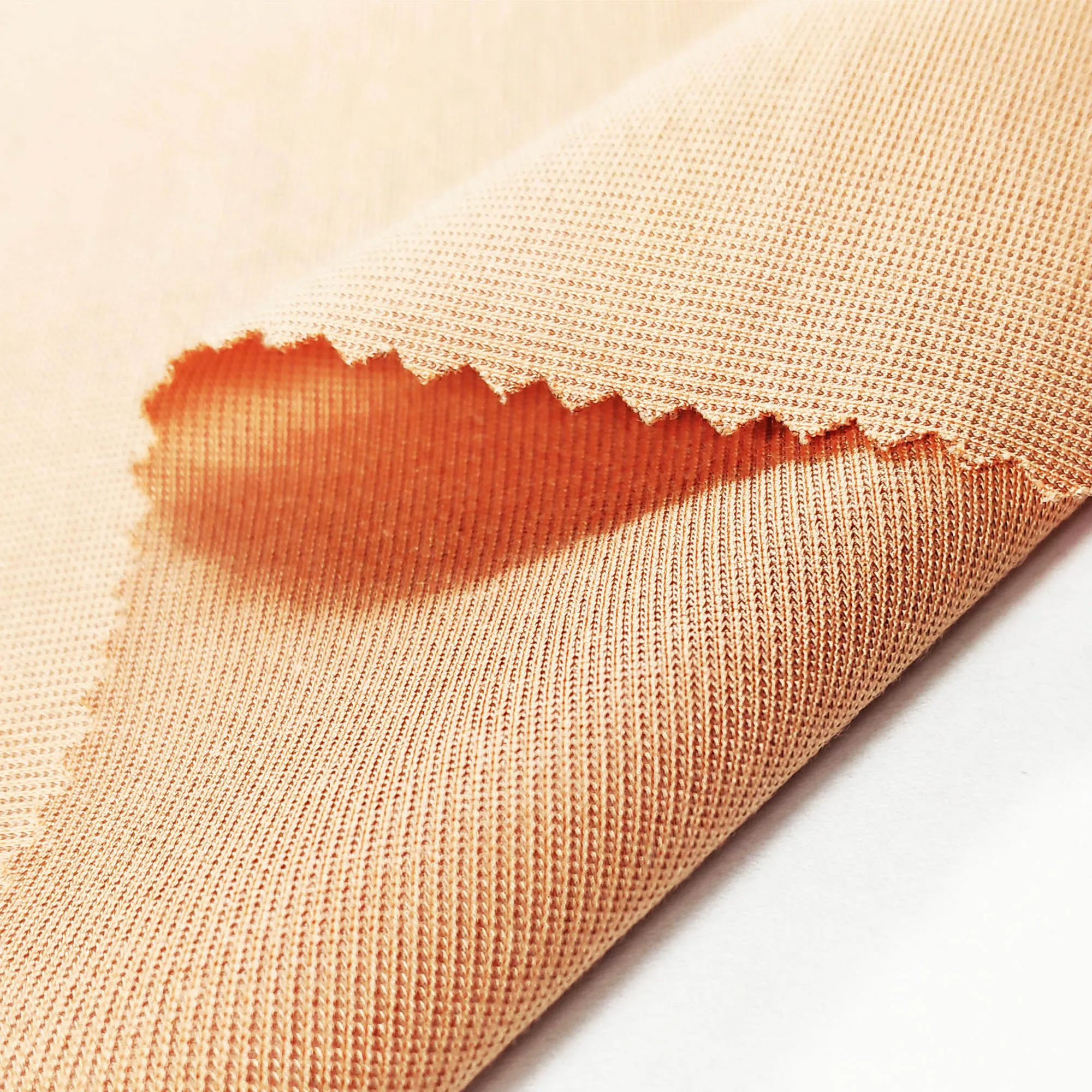 Casualwear 220gsm ponte roma fabric knitted plain dyed rayon nylon fabric for underwear