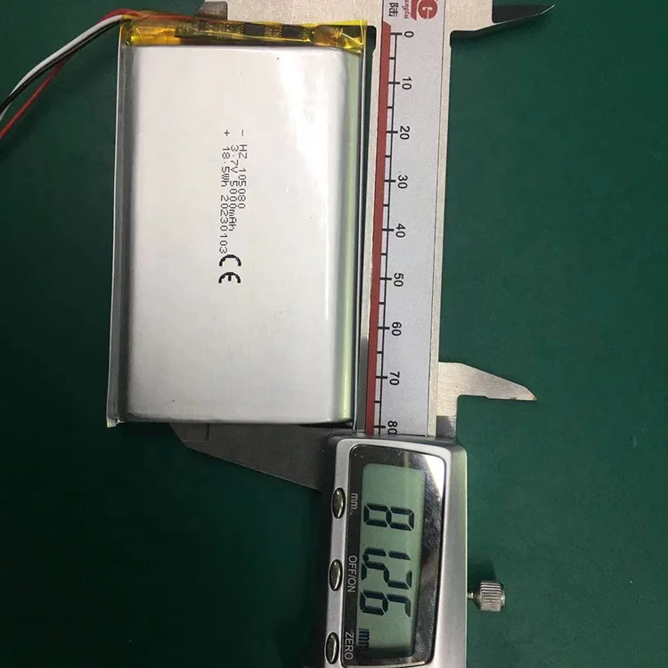 IEC62133 certified 105080 3.7V 5000mAh lithium polymer batteryfor power bank with UN38.3 MSDS