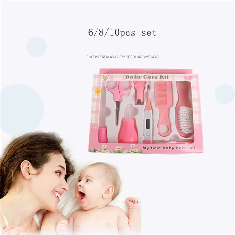 Baby Safety Product 6/8/10 pcs Baby Grooming Scissors Nail Clipper Manicure Care Set
