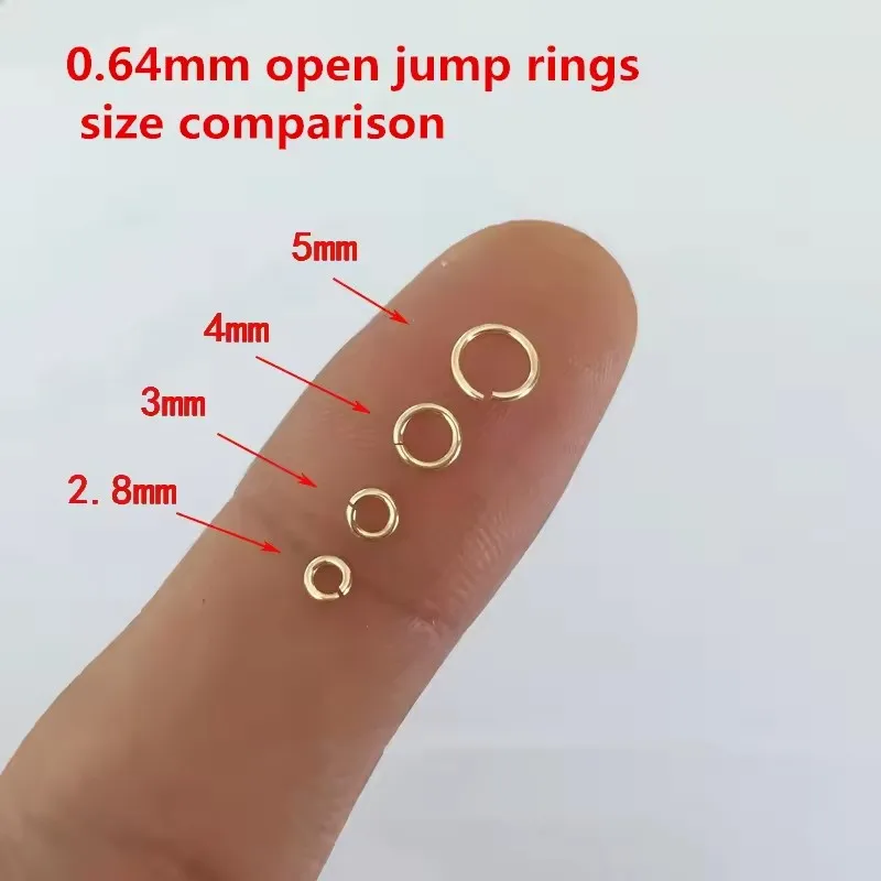 Permanent Jewelry Accessories 14k Gold Filled Jump Ring Open Split Ring Closed Jewelry O Ring for DIY Jewelry Accessories