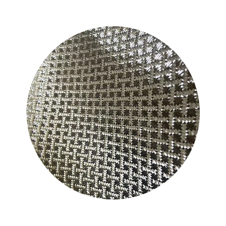 carbon fiber aramid fabric mixed with orange blue and red fabric