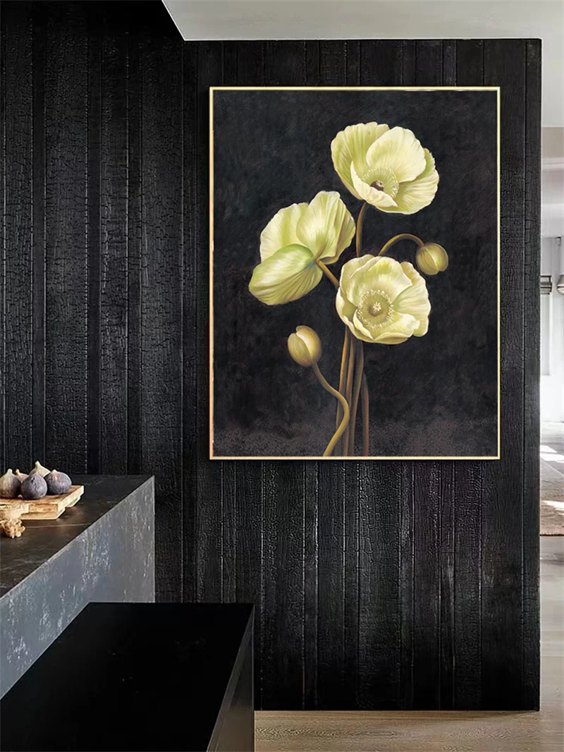 Modern Abstract Painting Luxury Home Decor Crystal Porcelain Wall Painting Canvas Wall Art Prints Decorative Painting