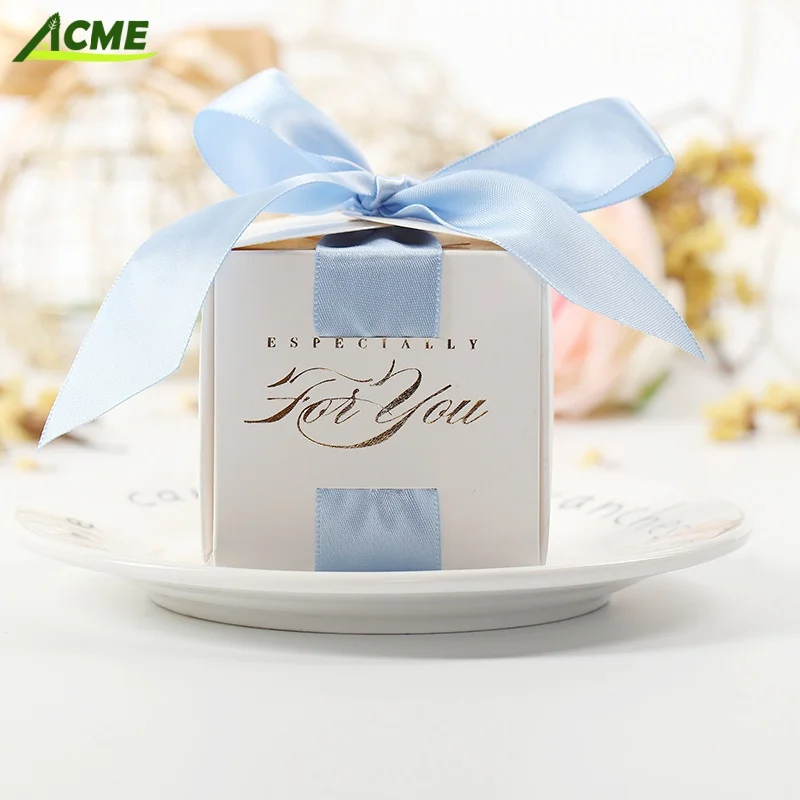 European Vintage Wedding Trumpet Simple Design Wholesale Candy Chocolate Box for Wedding Food Paper Material