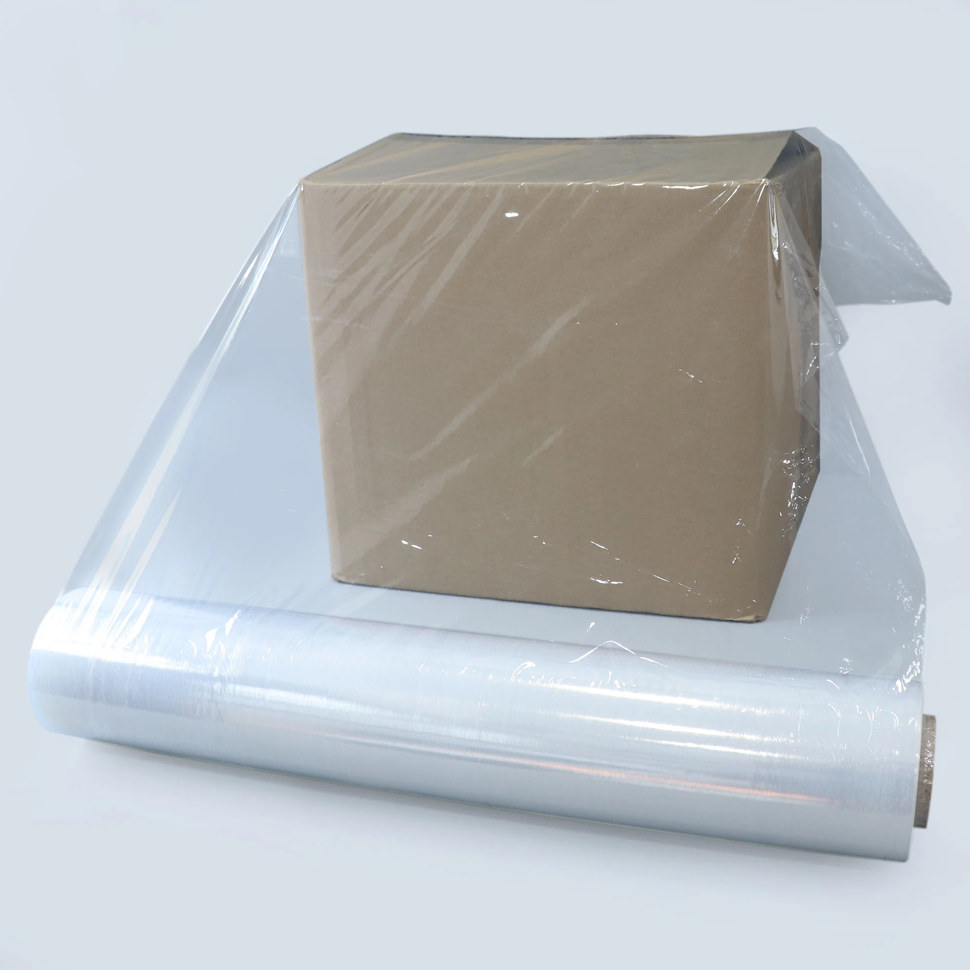 Best Selling 1.7kg x 200G Weight Long Lasting Quality Clear Wrapping Pallet Stretch Film Carton Pack Core Good Adhesives