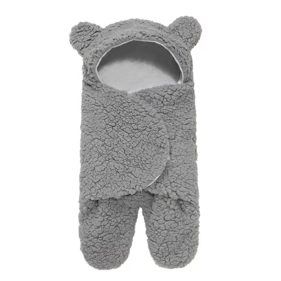 
55X65cm Amazon Quality Faur Cashmere Winter Newborn Infant Baby Sleeping Warp 