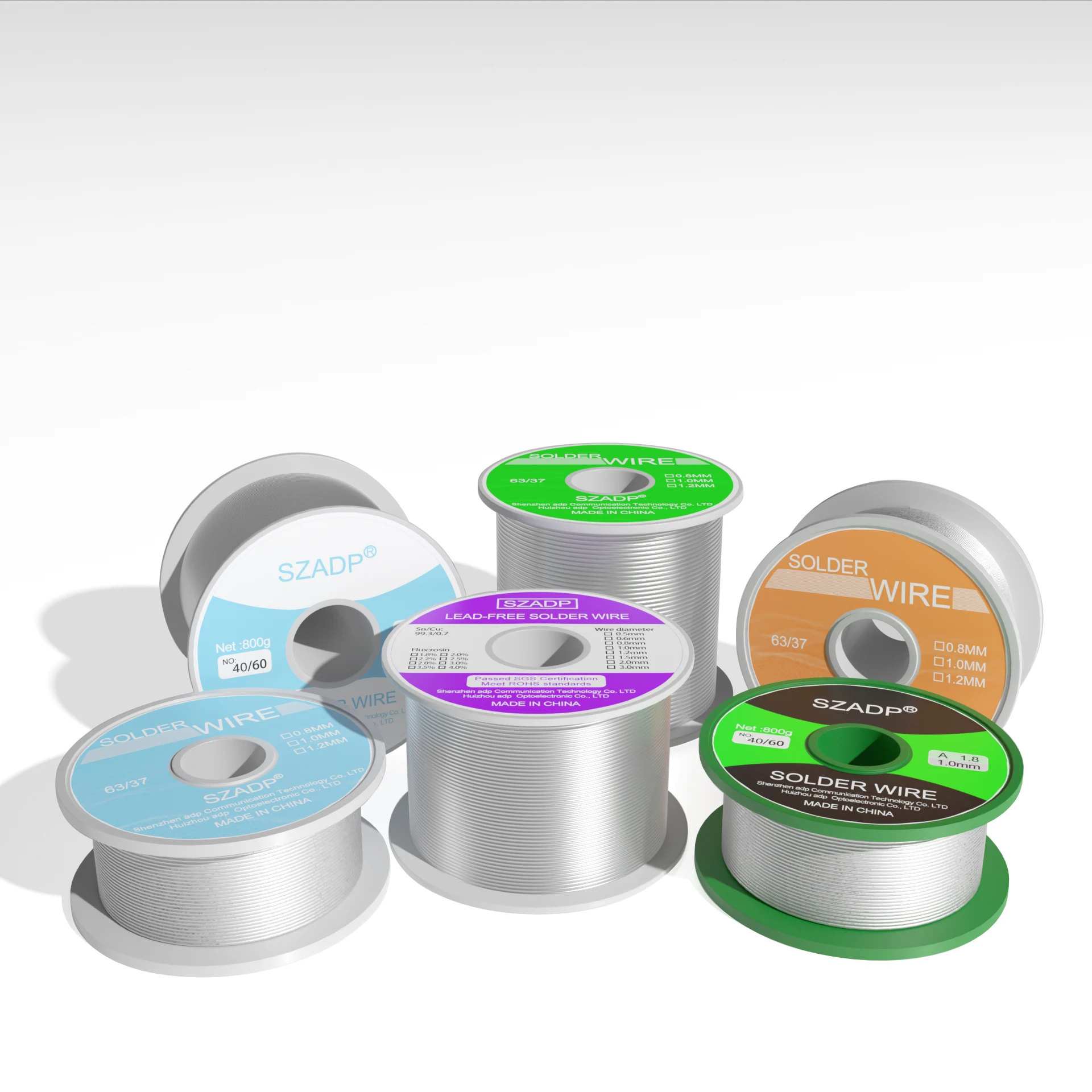 250g 60/40 0.8 mm Tin Lead Soldering Wire Reel Solder Rosin Core