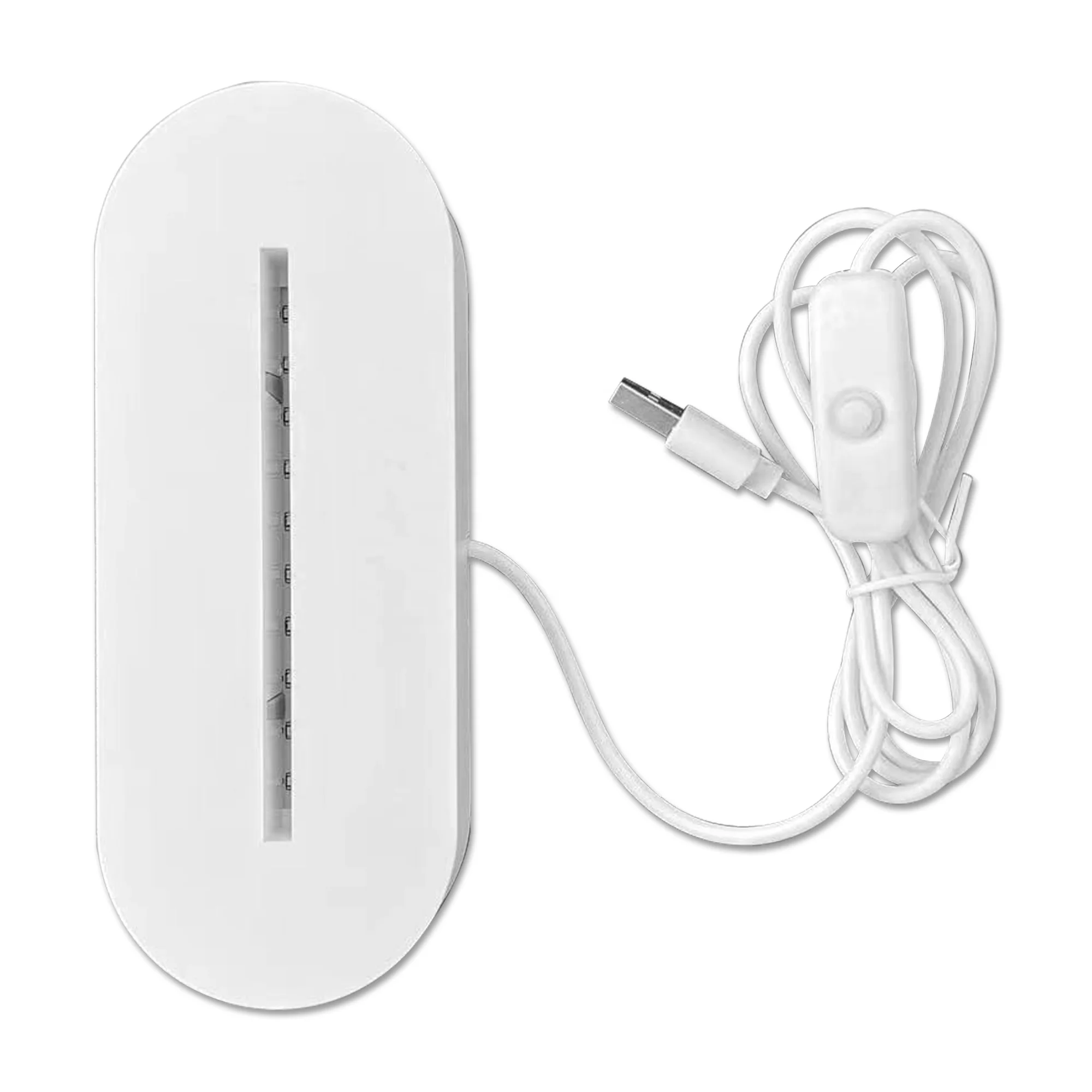 Wholesale Led Lighting Creative Acrylic 3D Signs Illusion Night Lamp Light Base For Kids