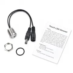 DC12V-24V 6A светодиодный сенсорный диммер 16 мм из нержавеющей стали мгновенный переключатель для светодиодных полос