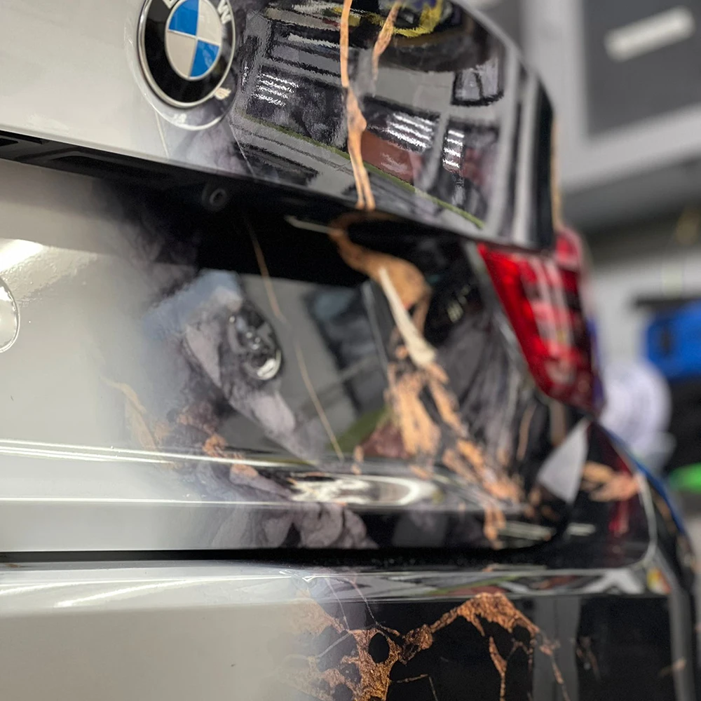 Self Adhesive Auto Vinyl Wrap Personalized Customized Marble Grain Design Sticker Bomb Car Stickers