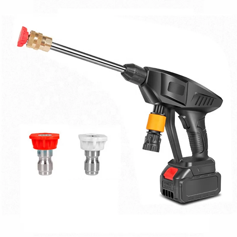 FIREEGG New Product Wireless Car Wash Tool Portable Electric Car Wash Machine High Pressure Cleaning Water Gun For Home