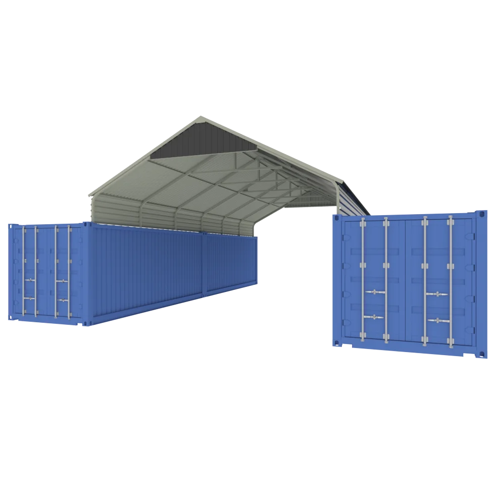 SGC2140-H320 Steel structure metal shipping container shed for outdoor use