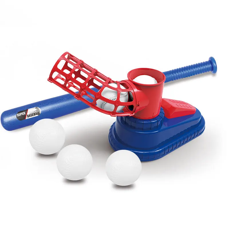 New sports toys outdoor baseball toy with launcher for garden parent-child interaction games toy balls set