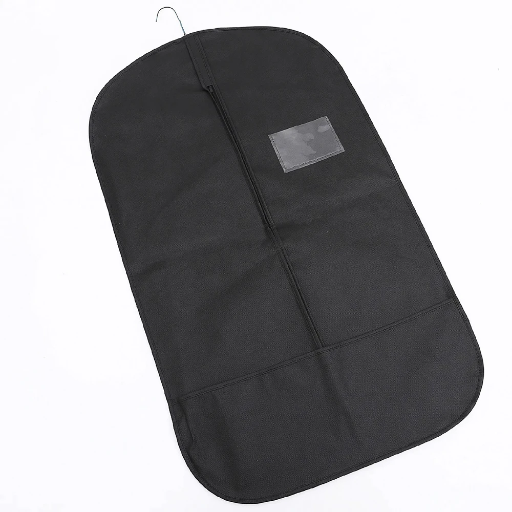 Черная Нетканая сумка из ткани Оксфорд с пользовательским логотипом для упаковки одежды свадебное платье костюм защитная Складная дешевая