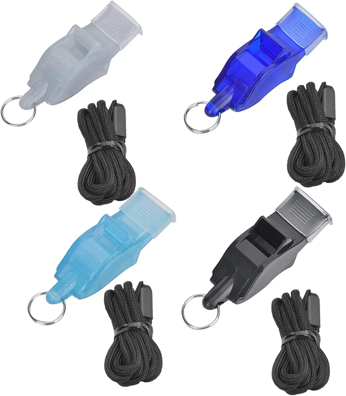 New Highlighting Whistle Portable High Volume Multi-color Plastic Whistle For Referees Football Basketball Training Equipment