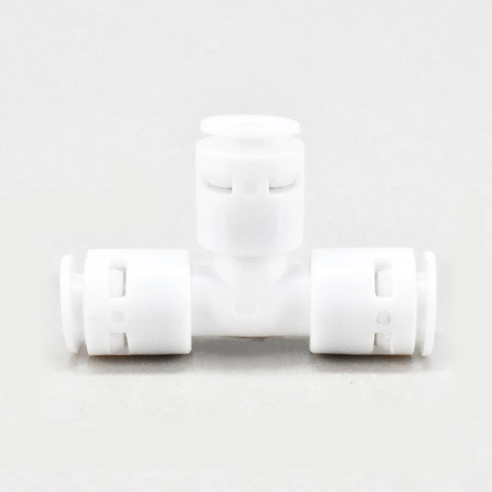 PPE 3/8 1/4 Reducer Three-way Tee PE Fitting for Water Purifier Connector Water Purifier Fitting Pipe Tee Connector