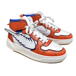 Custom You Want Logo Basketball Running  Sport Sneakers Canvas Print Shoes Men Casual Sneakers