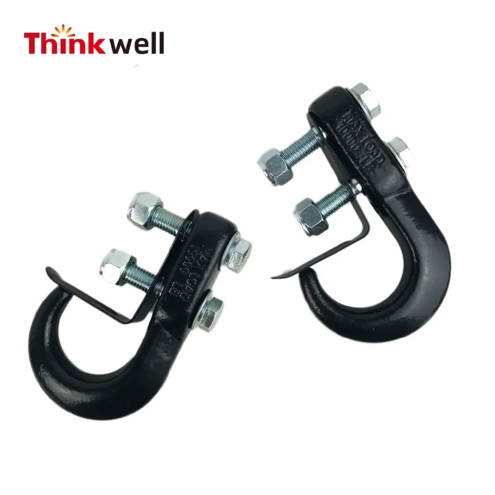 Сверхмощные части кованых прицепов, оцинкованный крюк для буксировки из углеродистой стали с хромированным шариком