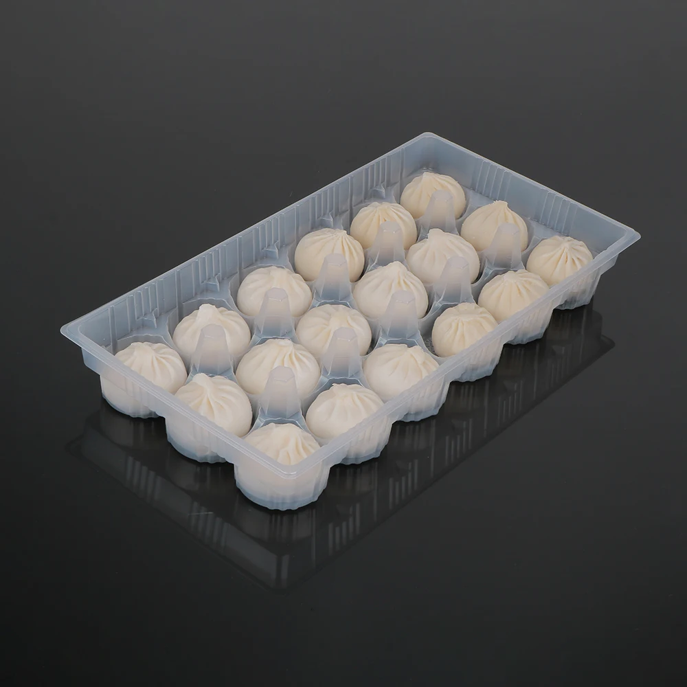 Disposable pp plastic 15 Compartment dumpling packaging Eco Friendly Food Tray