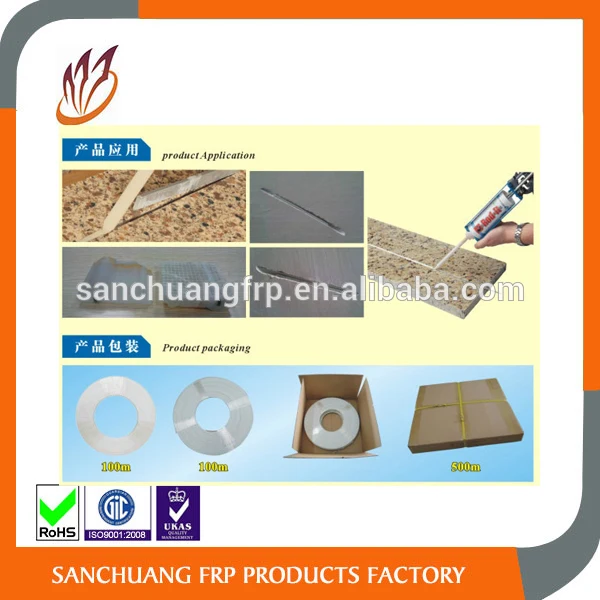 Custom Fiberglass strip Stone reinforced Bar Fiberglass rodding for marble stone