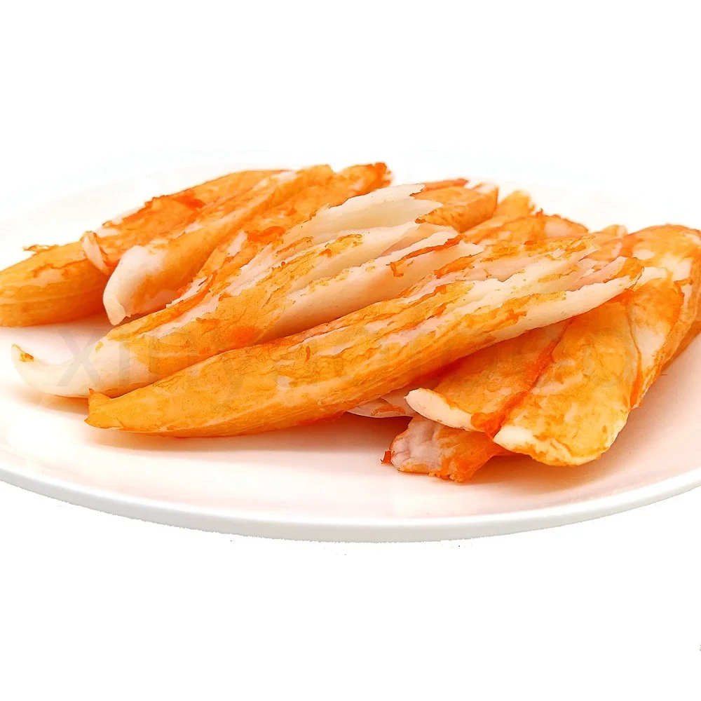 
Imitation Crab Meat Surimi Crab Stick Sushi Orange Color 