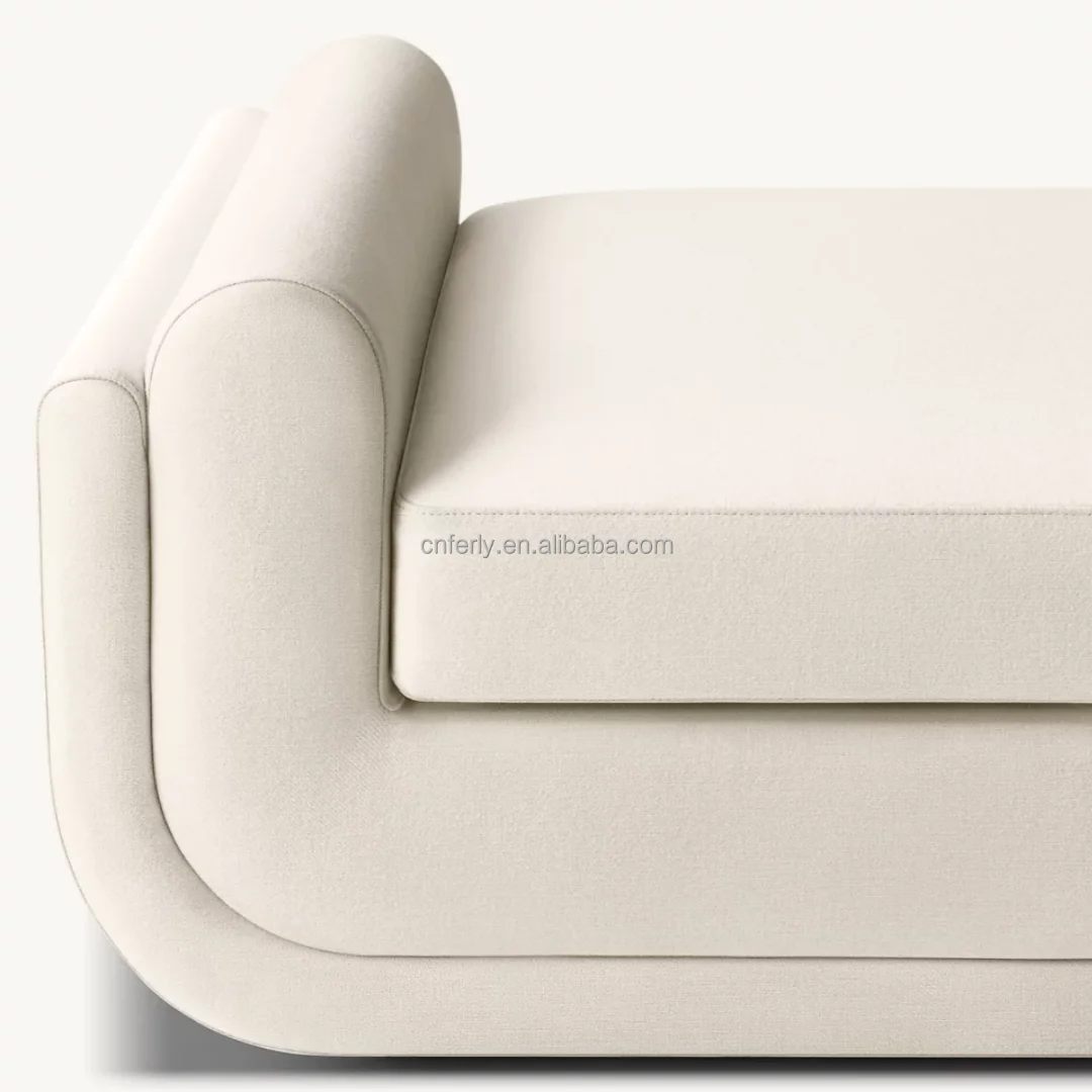 Contemporary European Latest Design Furniture U-Frame Curved Style Interior Bench