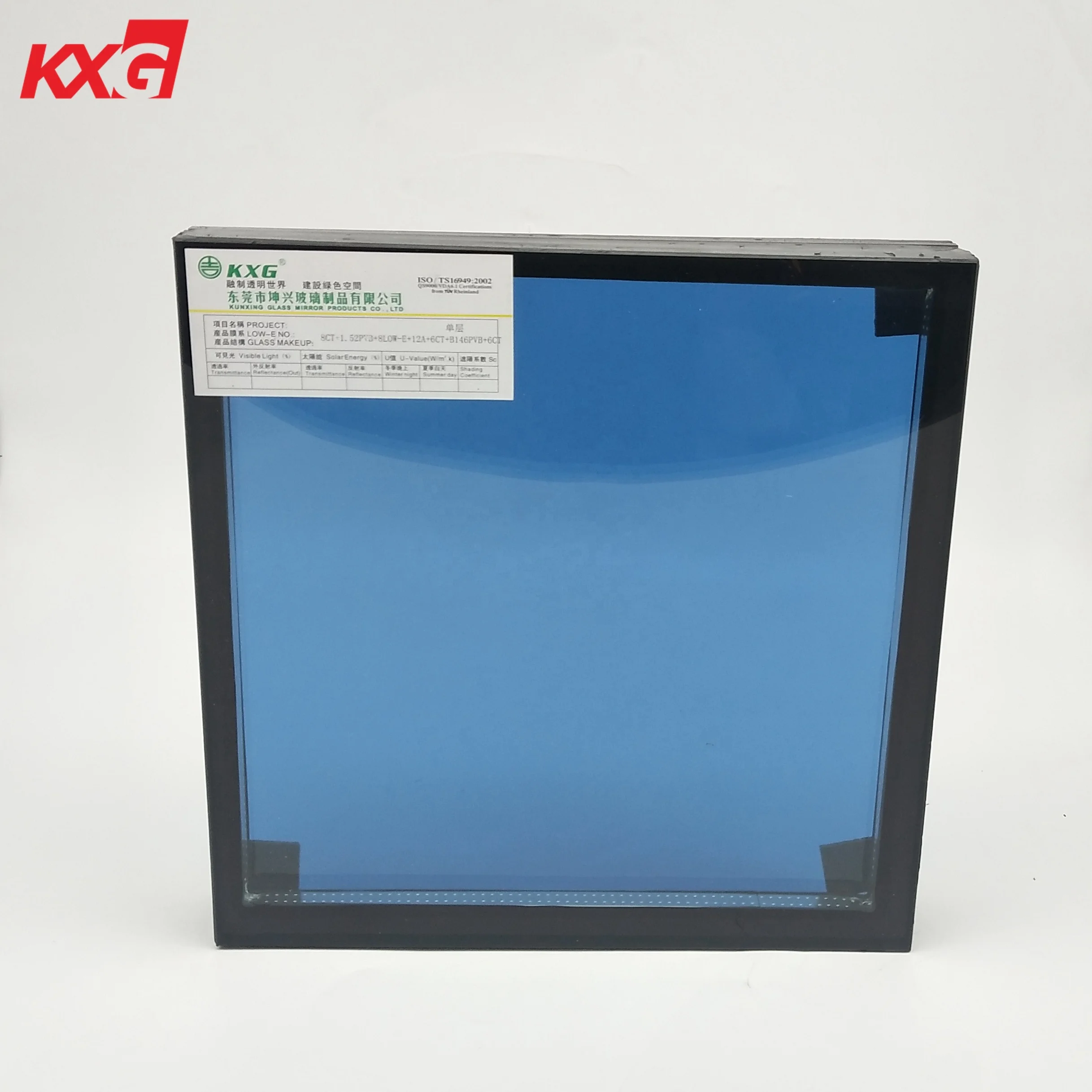 Clear and colored laminated Insulated glass triple tempered insulating glass for building