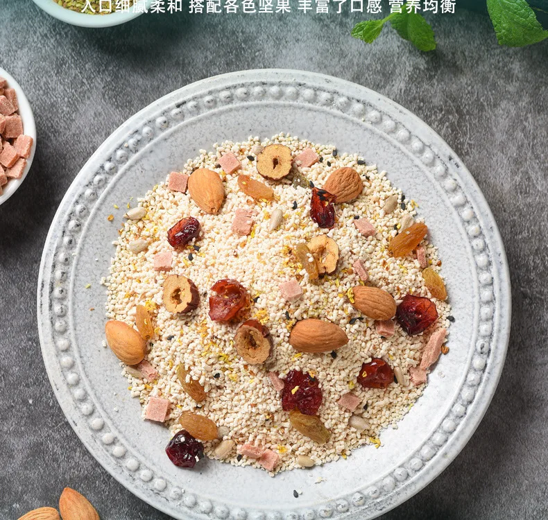Spot Chia seeds fruit lotus root powder soup fruit lotus root powder fruit nuts lotus root powder