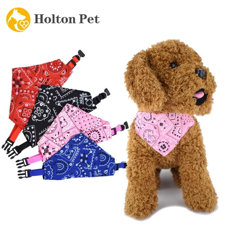 Hot Selling Luxury Designer Small Big Pet Clothes Apparel Accessories Wholesale Manufacturer Custom Scarf Collar Dog Bandana
