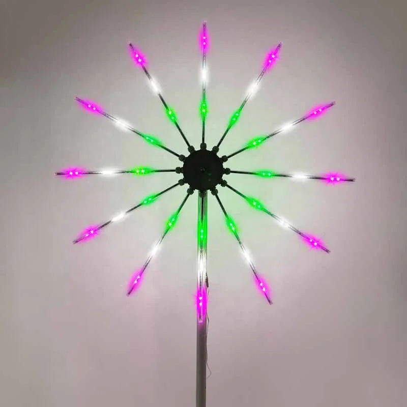 LED Fireworks RGB Meteor Shower Rain Light Snow Falling Raindrop Lights for Wedding Party Holiday Christmas