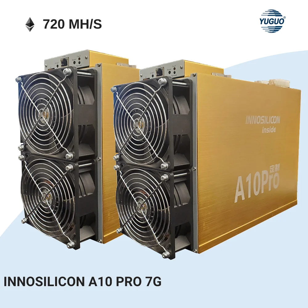 
2021 USED Innosilicon A10 Pro 7G 750mh 1300w a10 pro 6g ethmaster ETC ETH miner asic miner innsoilicon a10 pro 