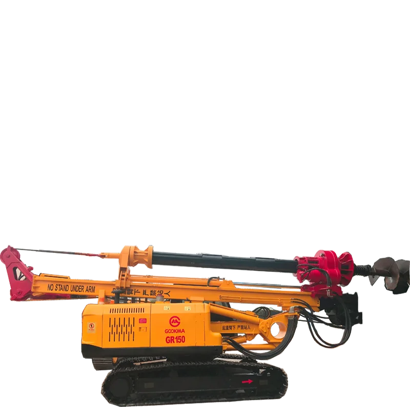 Water well drilling rig 15m track type pile rig with lock bar price