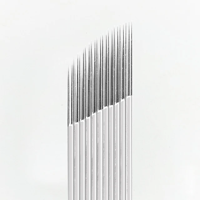 Производство игл из нержавеющей стали для микроблейдинга, татуировки, номинальные иглы для микроблейдинга, наномикроблейдинга, роликовая игла