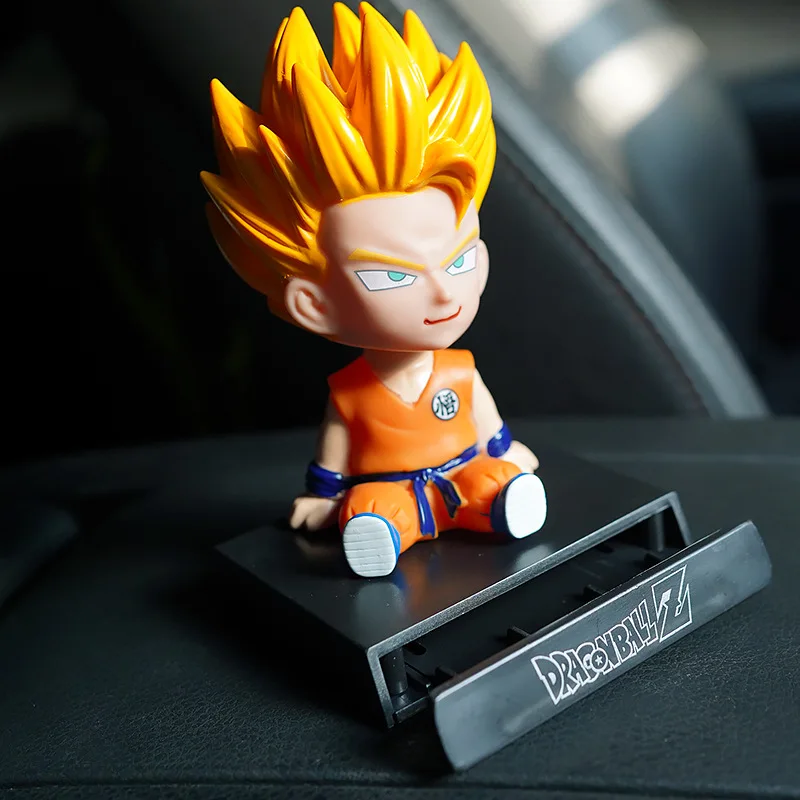 Dragon Balls Sun Wukong car decoration shaking head action figure cartoon anime car accessories cute creative decoration doll