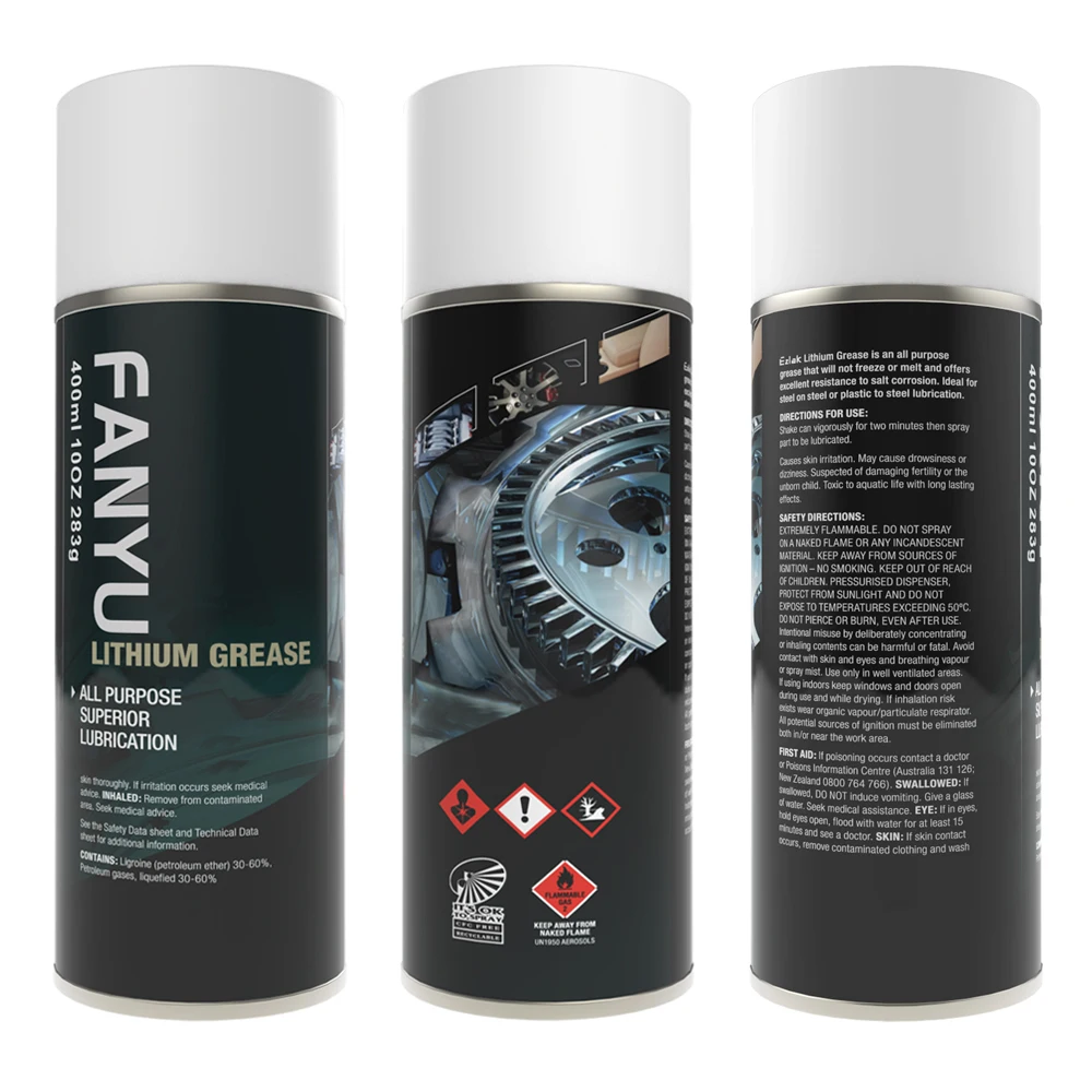 Autochem Aerosol Multi-purpose White Lithium Grease Lubricant Spray