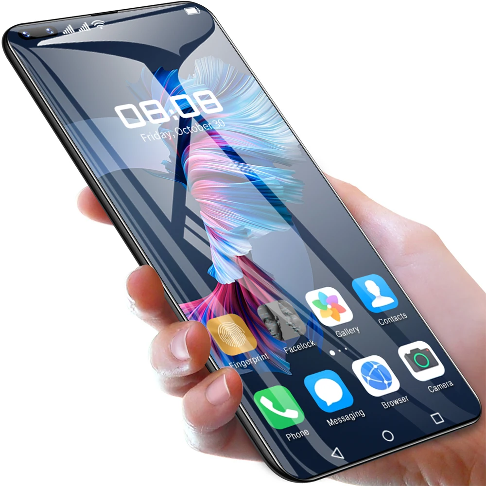 
Hot Selling Mate40 RS Smart Phone Face Recognition 5g phone Dual SIM Custom Logo Android Mobile Phone 