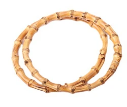 Bamboo handle DIY manual bag material round bamboo circle ring for DIY bag handbag handle,Real bamboo handle for crafts sewing