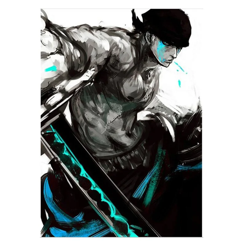 5D Diy Diamond Painting Anime One Piece Full Diamond Painting Kit Pictures Cross Stitch 3D Rhinestone Embroidery Home Decor