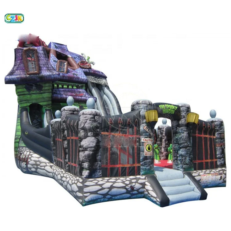 Дешевая водная горка, коммерческая надувная водная горка с бассейном