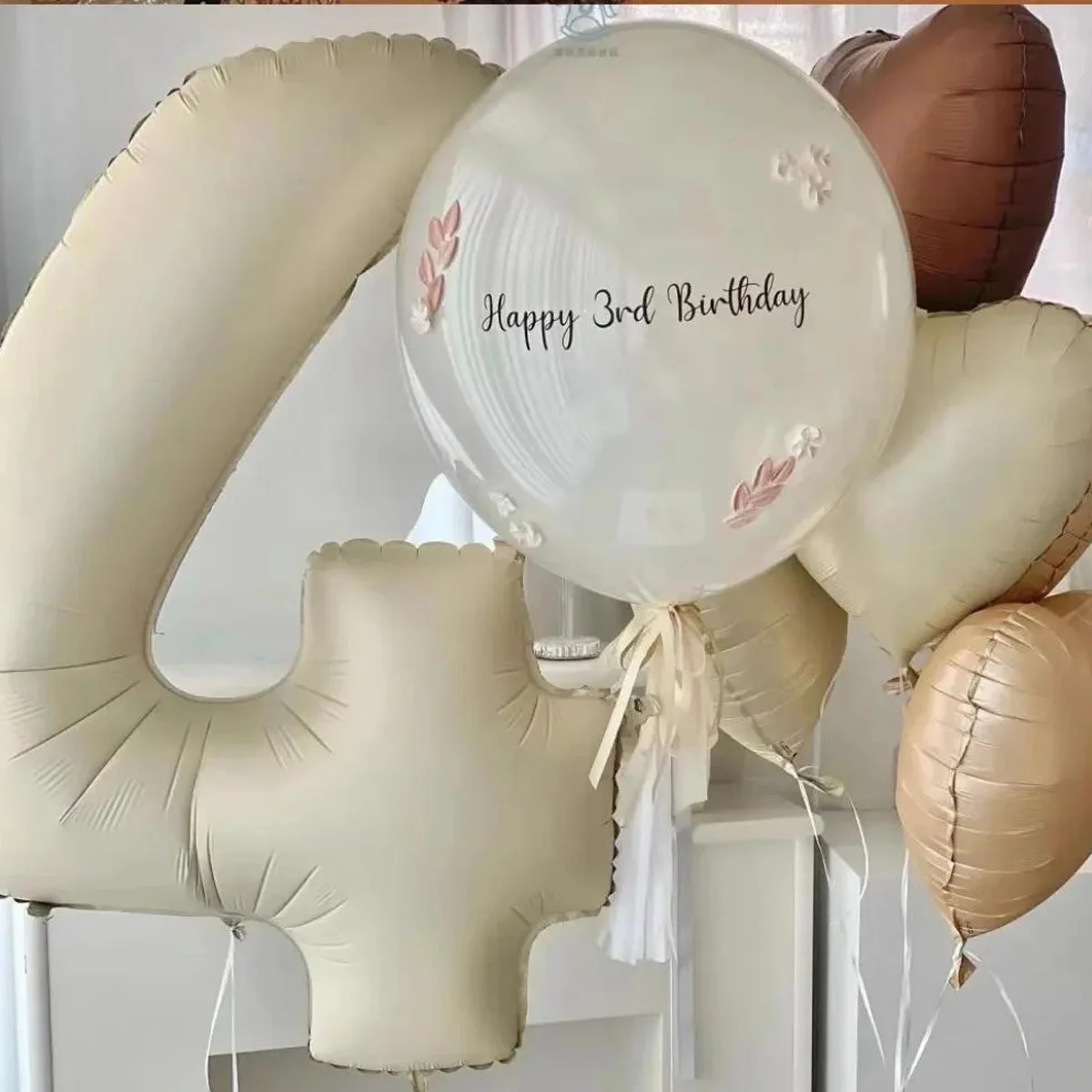 40 inch new color digital balloons Caramel cream white Wholesale for wedding birthday party decoration