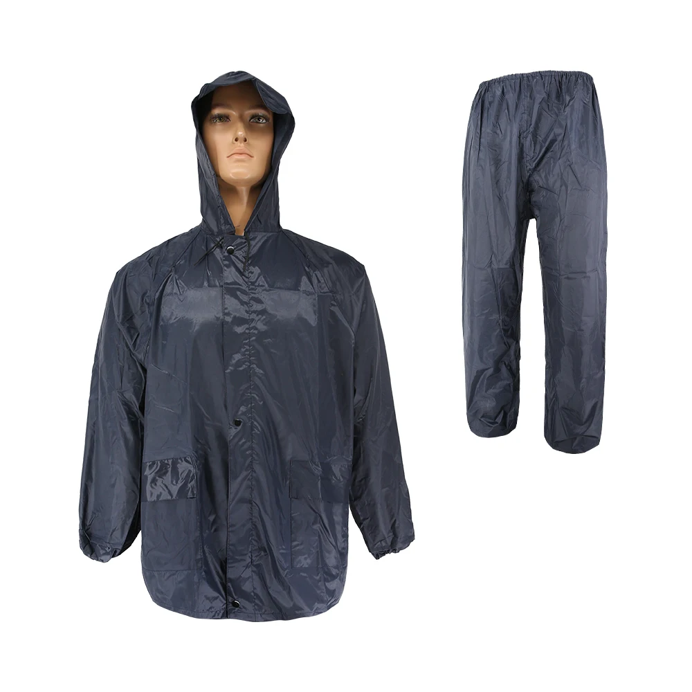 Doublesafe Custom PVC PU Rubber Raincoat Factory Outdoor Waterproof Workwear Reflective Tactical Rain Cape Poncho Raincoat