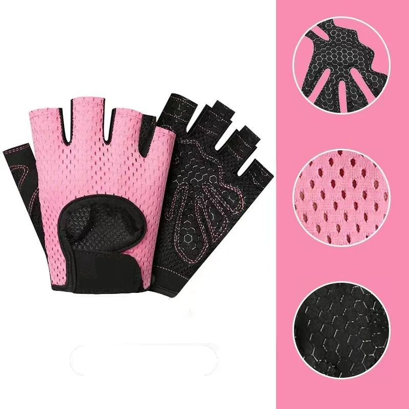 Wholesale training fingerless fitness bodybuilding gym weight lifting gloves for man women