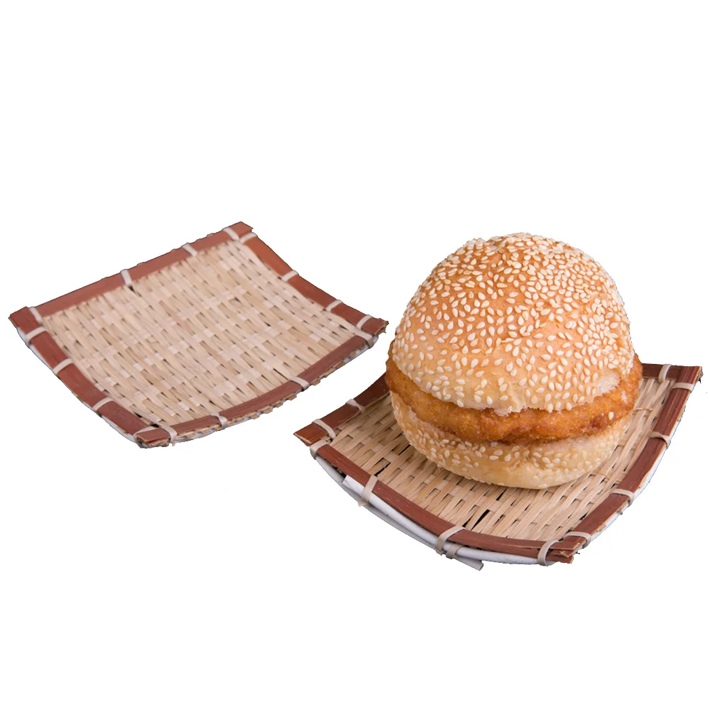 Cheap African Disposable Food Trays Hamper Bamboo Wood Wooven Wicker Picnic Baskets for Gifts Fruit Vegetable Kitchen Storage