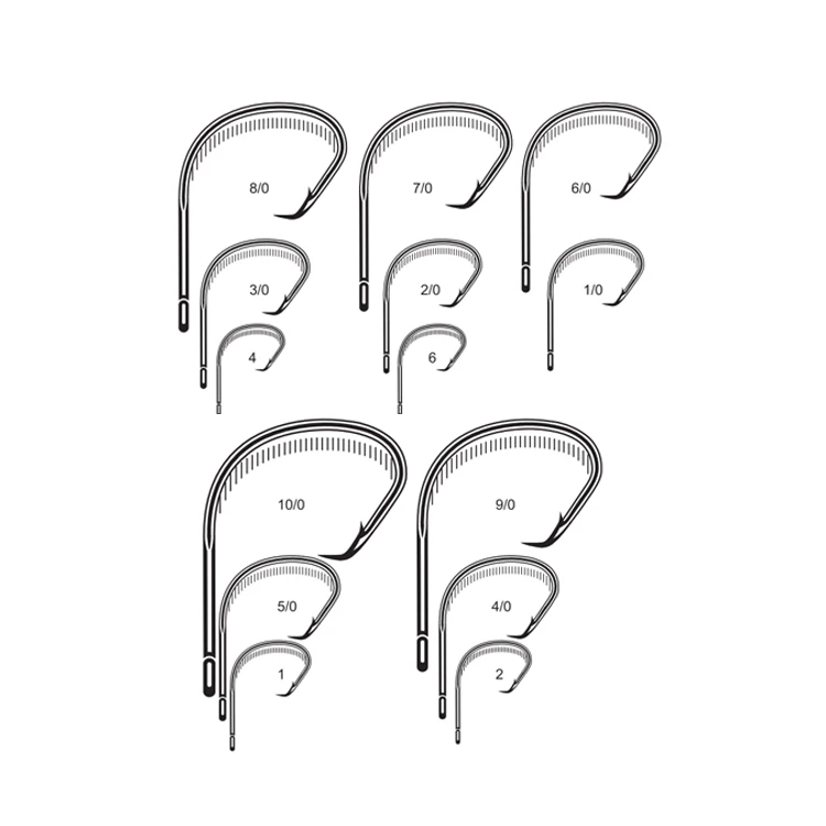 Fishing hooks carbon Steel Barbed carp hook carp fishing chod hooks