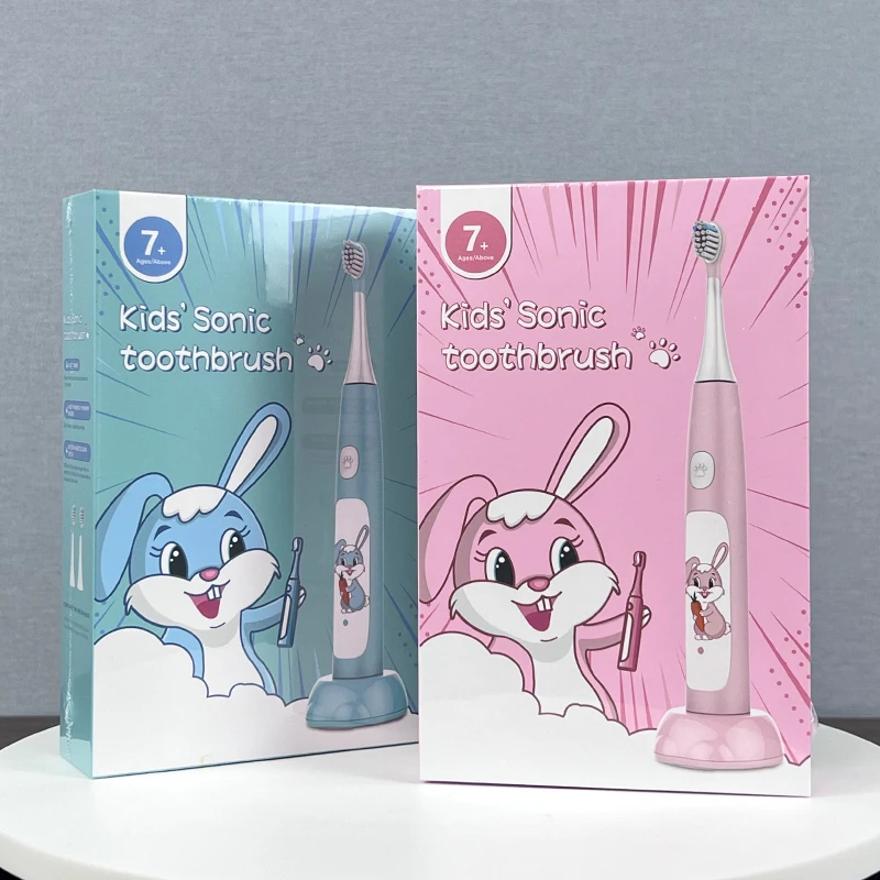 Электрическая зубная щетка с зарядкой от USB ультразвуковая детская водонепроницаемая IPX7