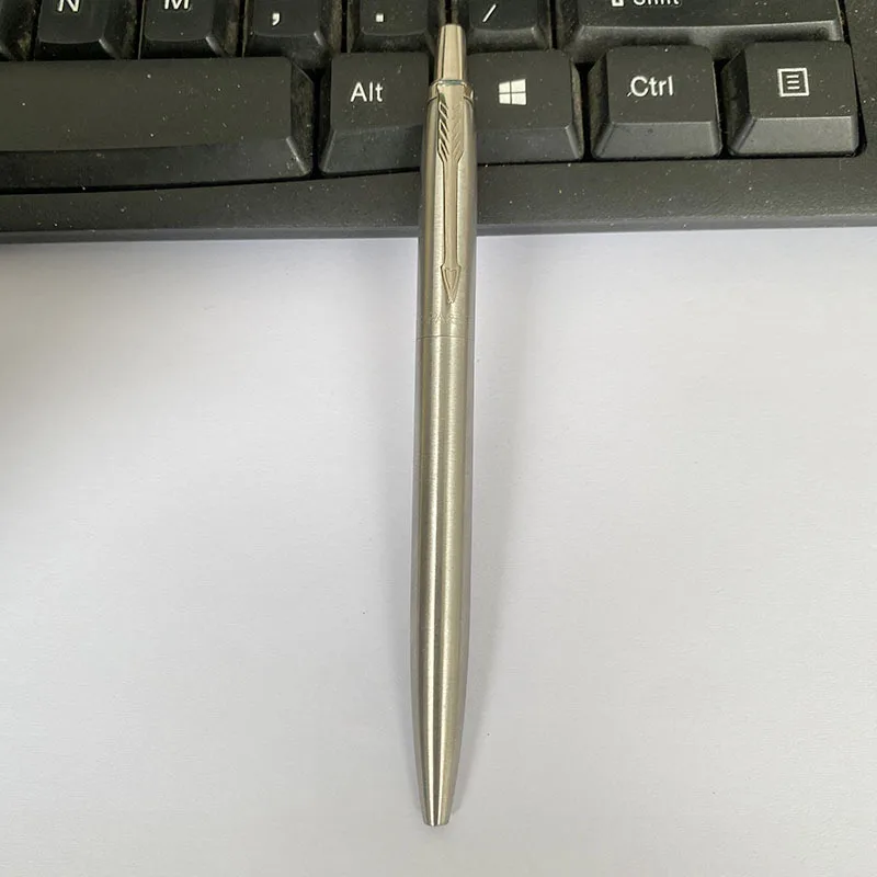 Jovesun custom Pen Luxury Laser Custom Branded slim Ballpoint Pens Thin Hotel supplies Promotion Pen