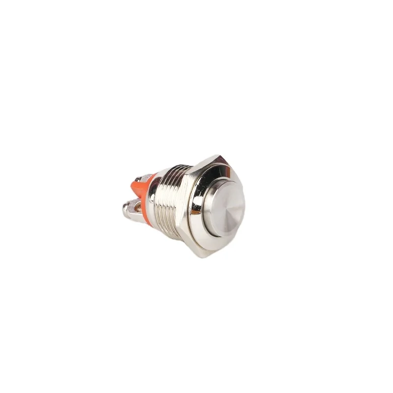 16mm Momentary 1NC High head Push Button Switch  Self Return Waterproof Metal Push Button Switch